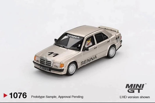 (Pre-Order) Mini GT Mercedes-Benz 190 E 2.3-16 #11 Ayrton Senna 1984 Nürburgring Race of Champions w/ Figure