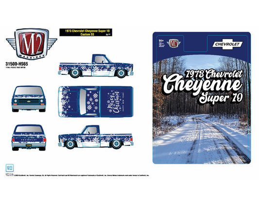(Preorder) M2 Machines 1:64 1973 Chevrolet Cheyenne Super 10 Custom SS “SS454” Holiday Edition – Hobby Exclusive