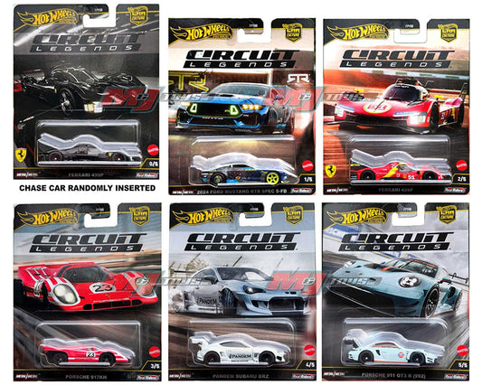 (Preorder) Hot Wheels 1:64 Car Culture 2025 – HW Circuit Legends Set of 5