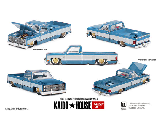 (Pre-order) Kaido House x Mini GT 1:64 Chevrolet Silverado Dually Vintage Spec V1