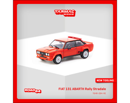 (Preorder) Tarmac Works 1:64 FIAT 131 ABARTH Rally Stradale – Red