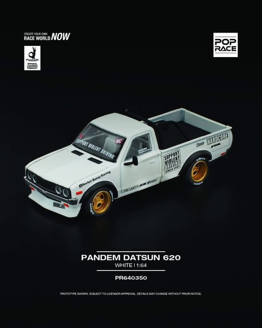 (PREORDER) PANDEM DATSUN 620 WHITE